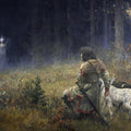 The Vision of St. Hubert by Wilhelm Rauber - Art Print - Zapista