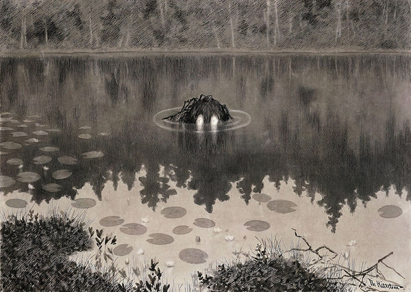 The Water Sprite by Theodor Kittelsen - Art Print - Zapista