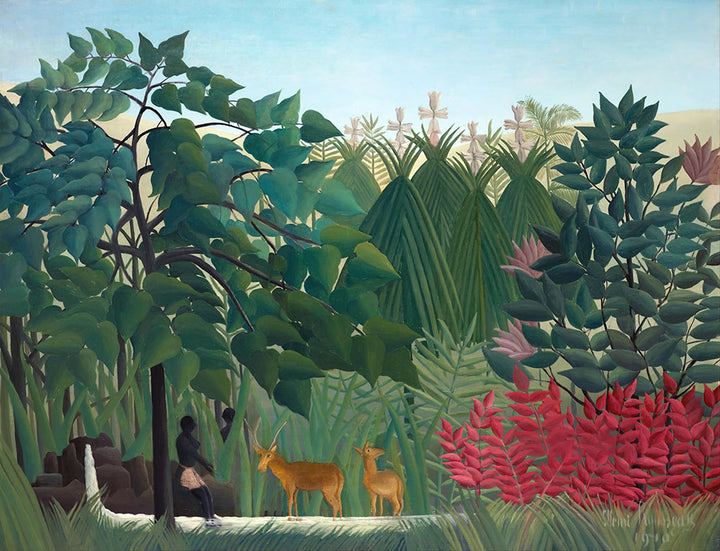 The Waterfall by Henri Rousseau - Art Print - Zapista