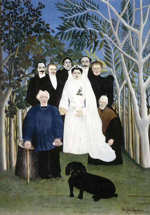 The Wedding Party by Henri Rousseau - Art Print - Zapista