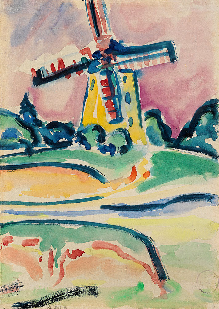 Windmill by Ernst Ludwig Kirchner - Art Print - Zapista