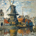 The Windmill on the Onbekende Gracht, Amsterdam by Claude Monet - Art Print - Zapista