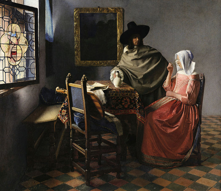 The Wine Glass by Johannes Vermeer - Art Print - Zapista