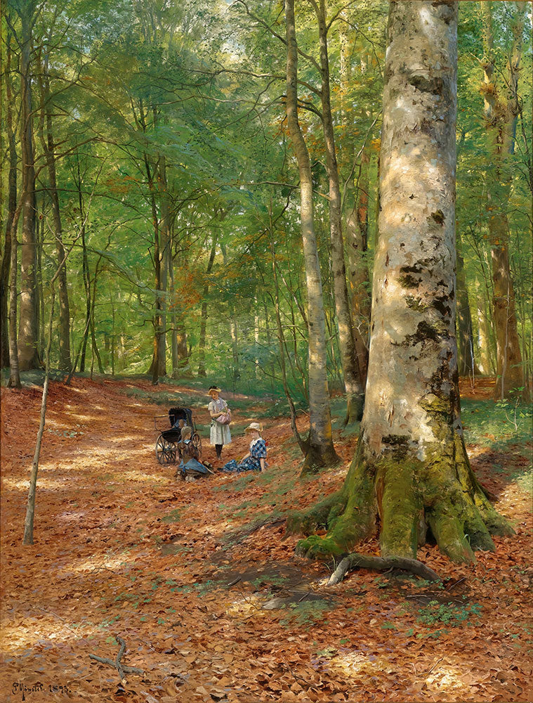 The Woodland Glade by Peder Mork Monsted - Art Print - Zapista