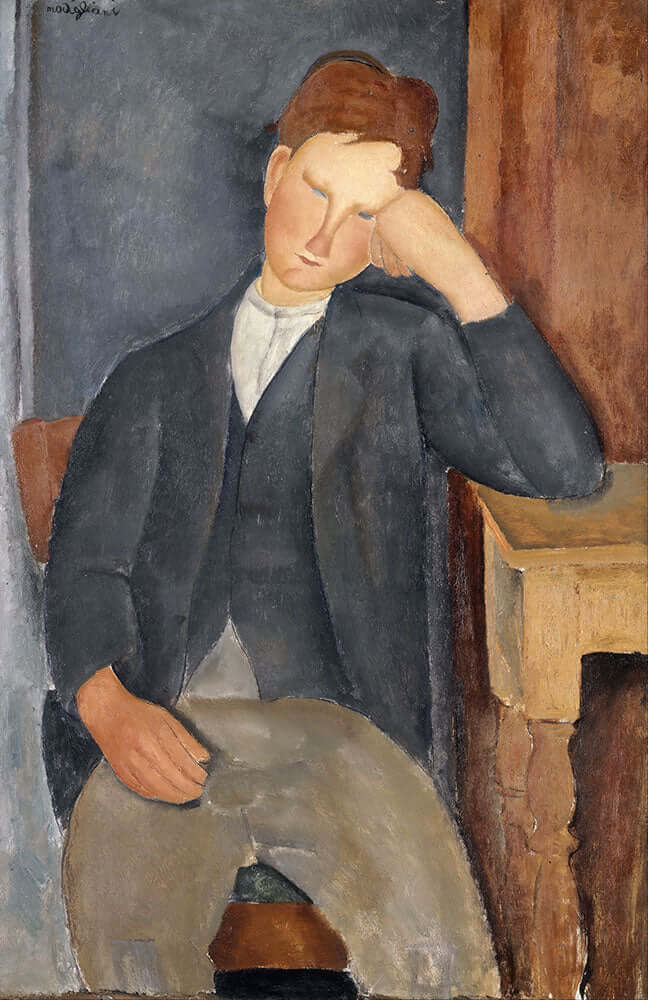 The Young Apprentice by Amedeo Modigliani - Art Print - Zapista