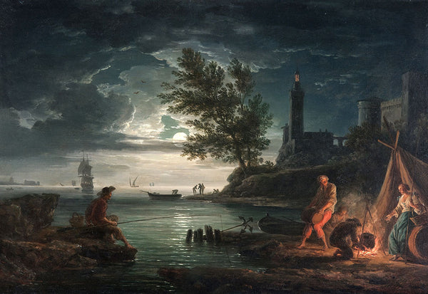 The Four Times of Day- Night by Claude-Joseph Vernet - Art Print - Zapista