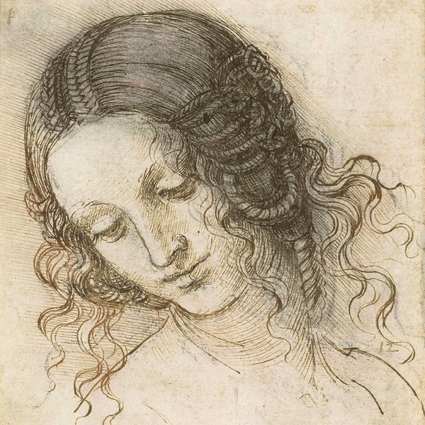 Head of Leda by Leonardo da Vinci - Art Print - Zapista