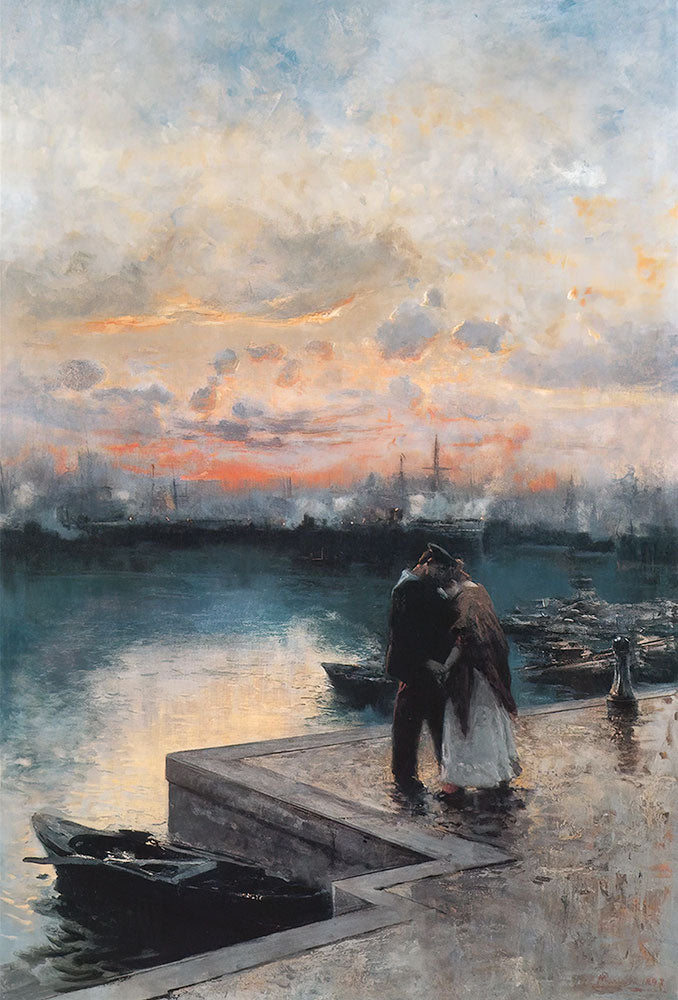 The Sailor's Farewell by Pompeo Mariani - Art Print - Zapista