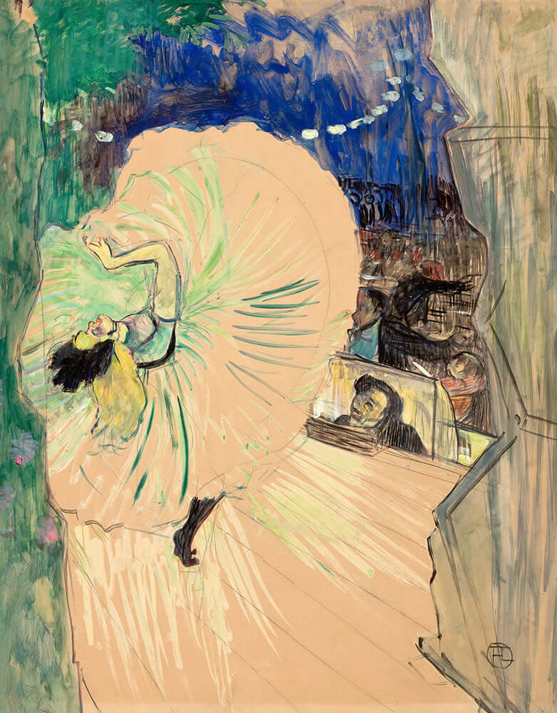 The Wheel (Loïe Fuller) by Henri de Toulouse-Lautrec - Art Print - Zapista