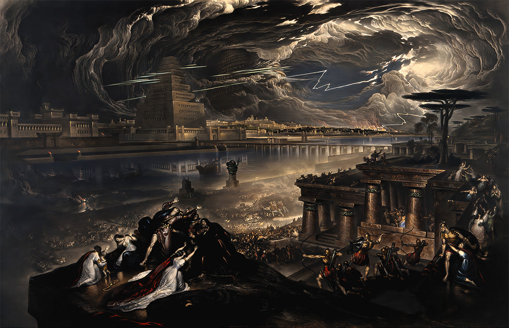 The Fall of Babylon by John Martin - Art Print - Zapista