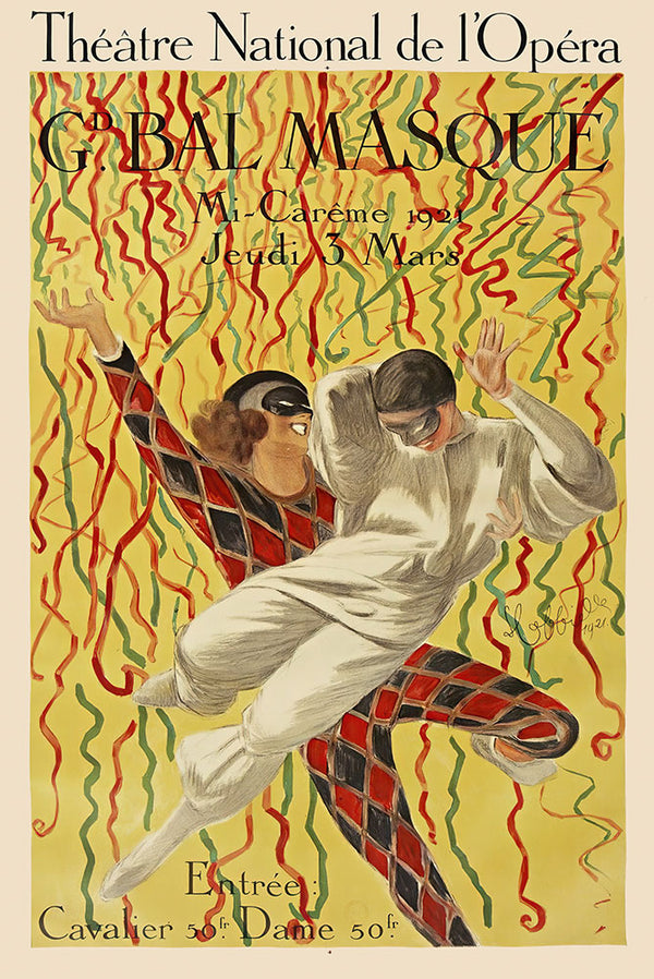 Théâtre National De L’opéra Grand Bal De La Mi-Carême by Leonetto Cappiello - Art Print - Zapista