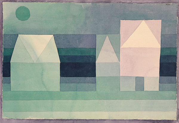 Three Houses by Paul Klee - Art Print - Zapista