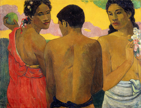 Three Tahitians by Paul Gauguin - Art Print - Zapista