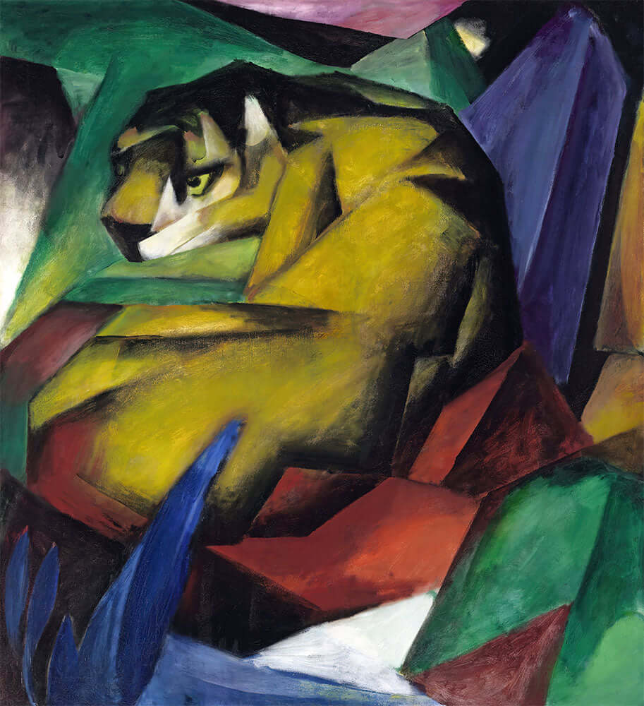 Tiger by Franz Marc - Art Print - Zapista