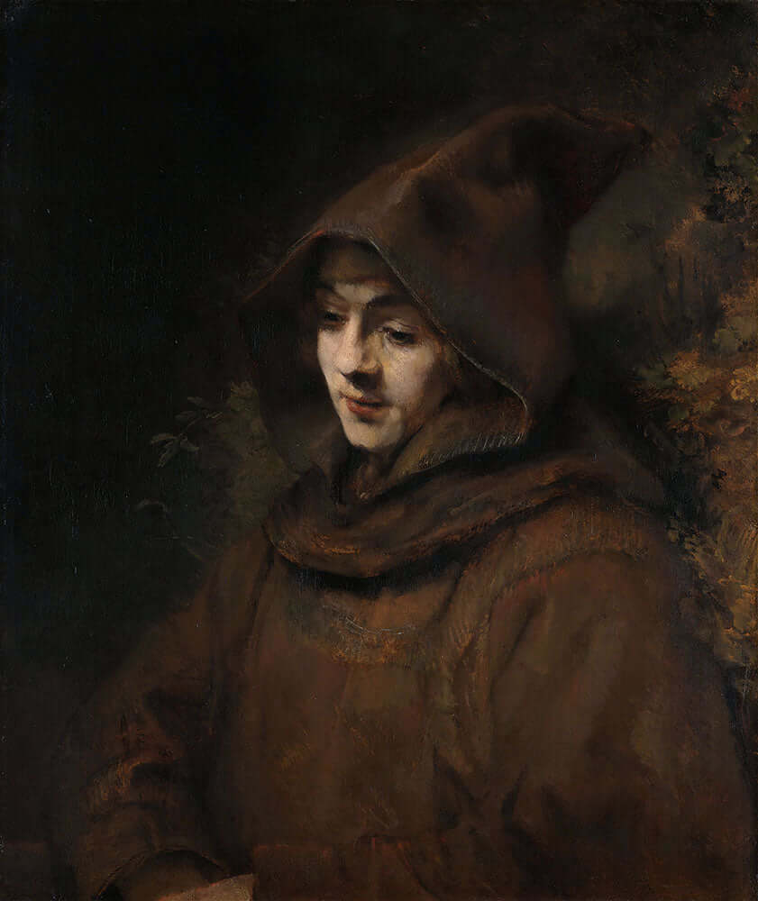 Titus as a Monk by Rembrandt Harmenszoon van Rijn - Art Print - Zapista