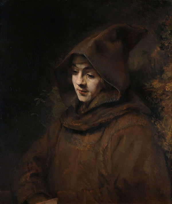 Titus as a Monk by Rembrandt Harmenszoon van Rijn - Art Print - Zapista