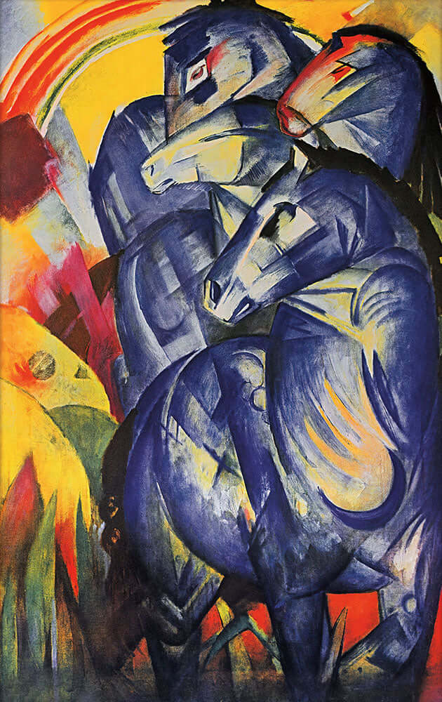 Tower of Blue Horses by Franz Marc - Art Print - Zapista