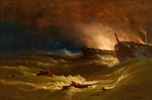 Tragedy at Sea by George Inness - Art Print - Zapista