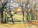 Trees and Houses Near the Jas de Bouffan by Paul Cézanne - Art Print - Zapista