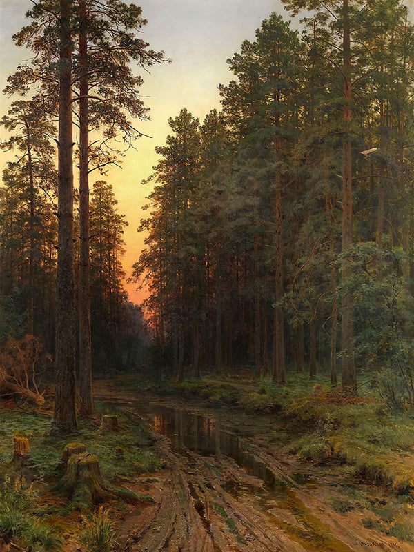 Twilight by Ivan Ivanovich Shishkin - Art Print - Zapista