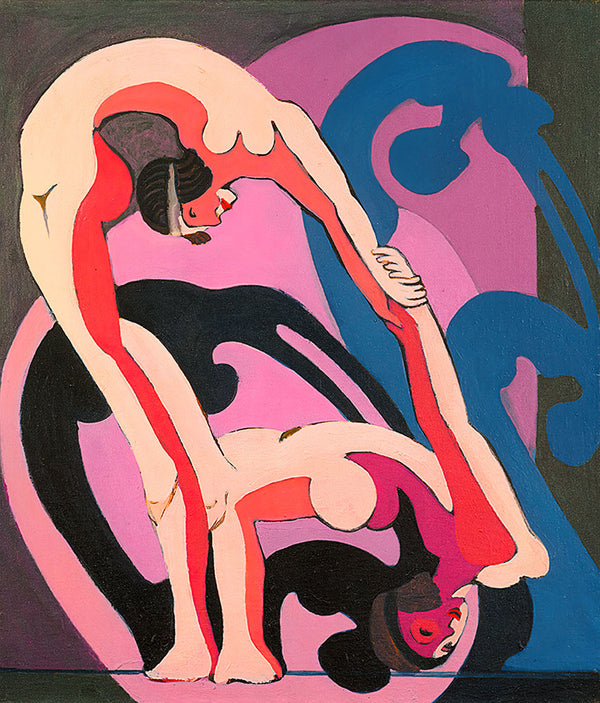 Two Acrobats by Ernst Ludwig Kirchner - Art Print - Zapista