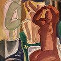Two Bathing Women and a Bridge Figure by Leo Gestel - Art Print - Zapista