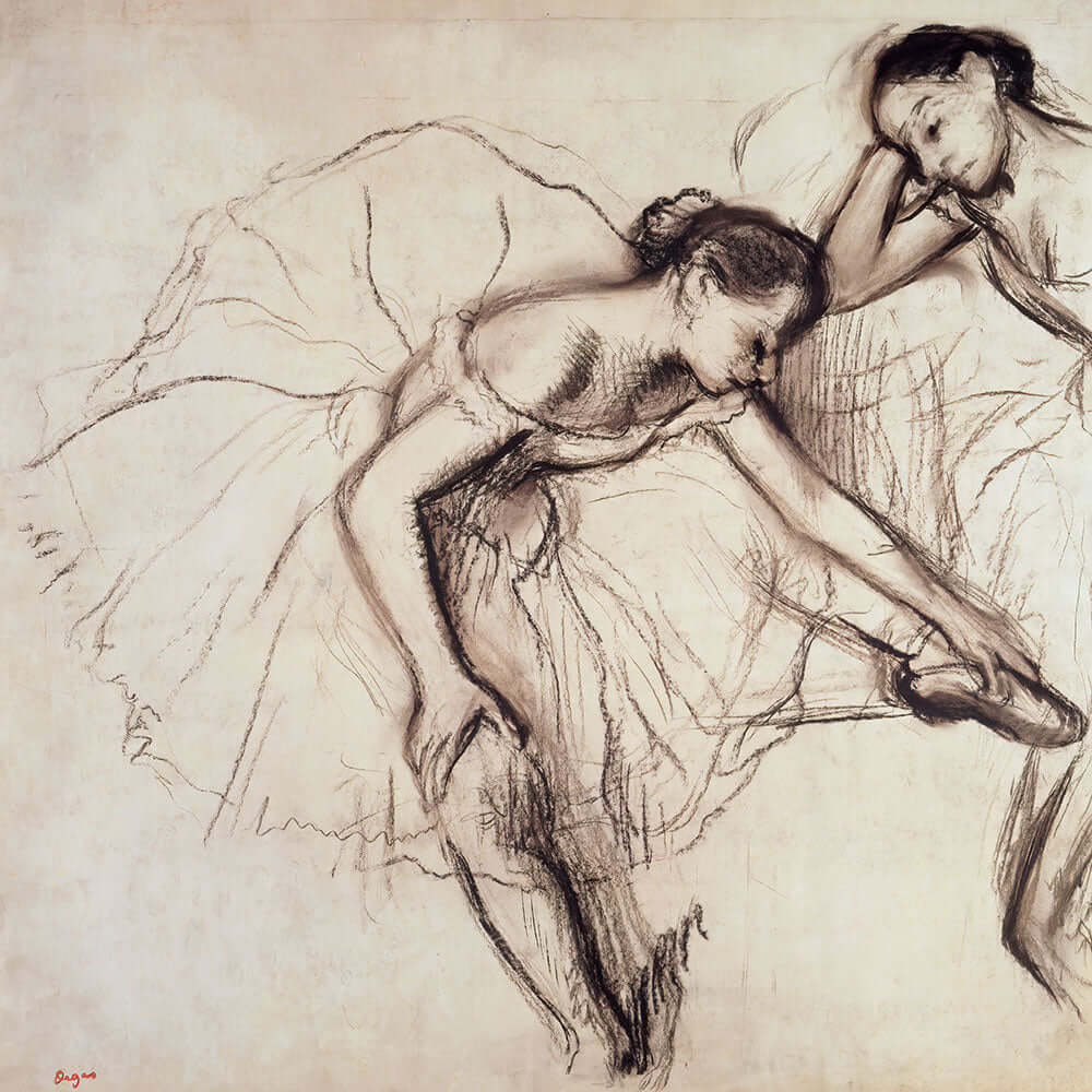 Two Dancers Resting - Art Print