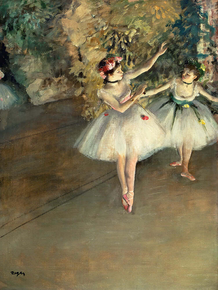 Two Dancers on a Stage by Edgar Degas - Art Print - Zapista