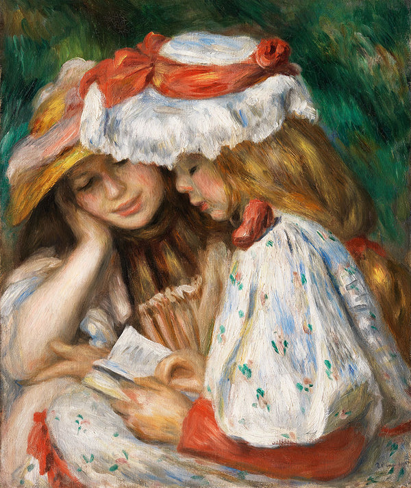 Two Girls Reading by Pierre-Auguste Renoir - Art Print - Zapista