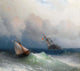 Two Ships At Sea by Ivan Aivazovsky - Art Print - Zapista