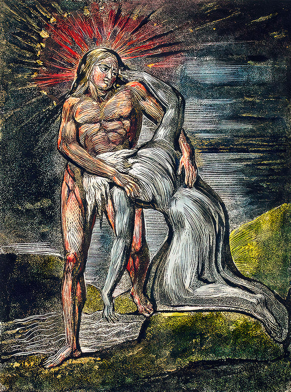 Two Figures by William Blake - Art Print - Zapista