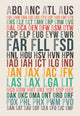 U.S. Airport Codes - Art Print - Zapista