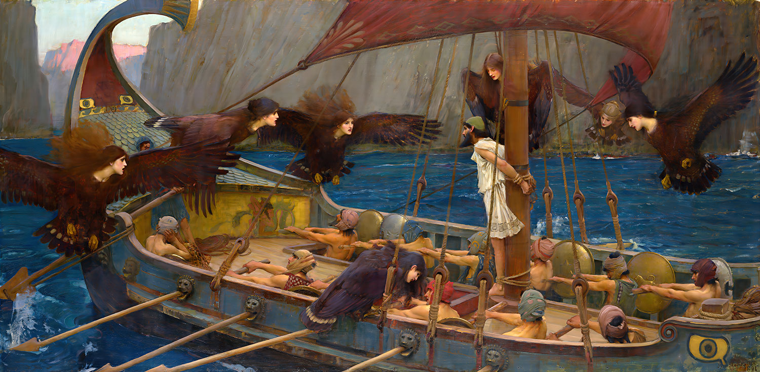 Odysseus and the Sirens by John William Waterhouse - Art Print - Zapista