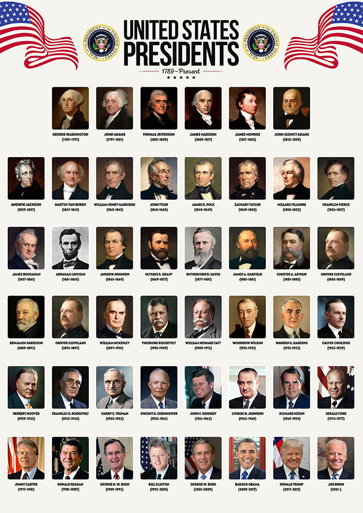 United States Presidents - Art Print - Zapista