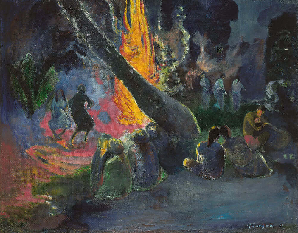 Upa Upa (The Fire Dance) by Paul Gauguin - Art Print - Zapista