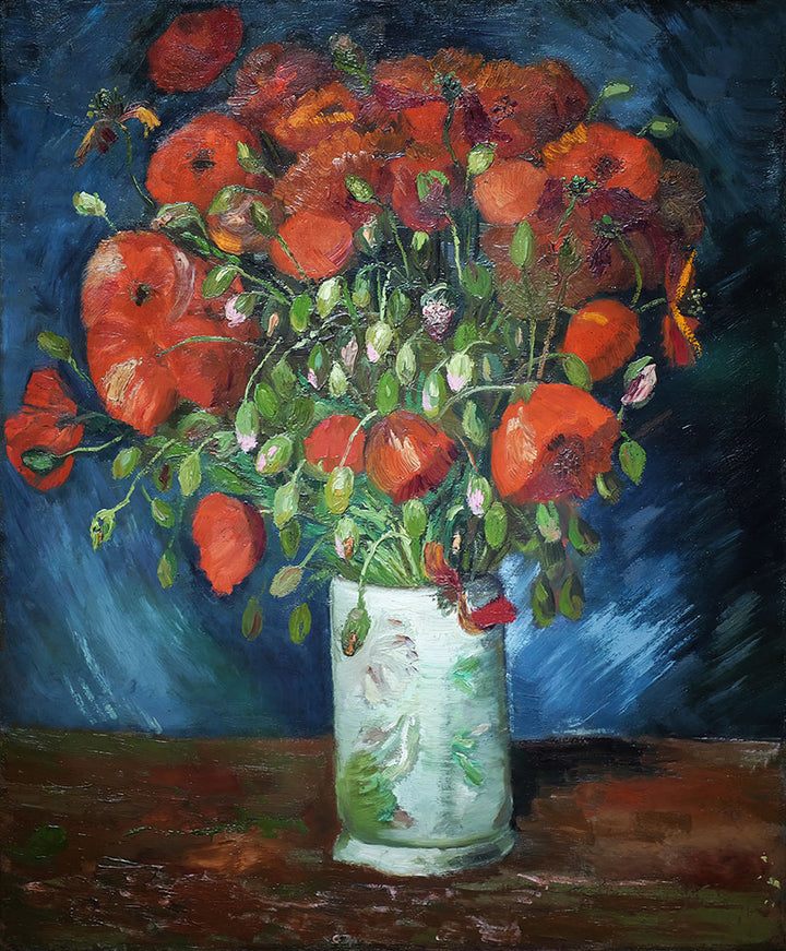 Vase with Poppies by Vincent van Gogh - Art Print - Zapista