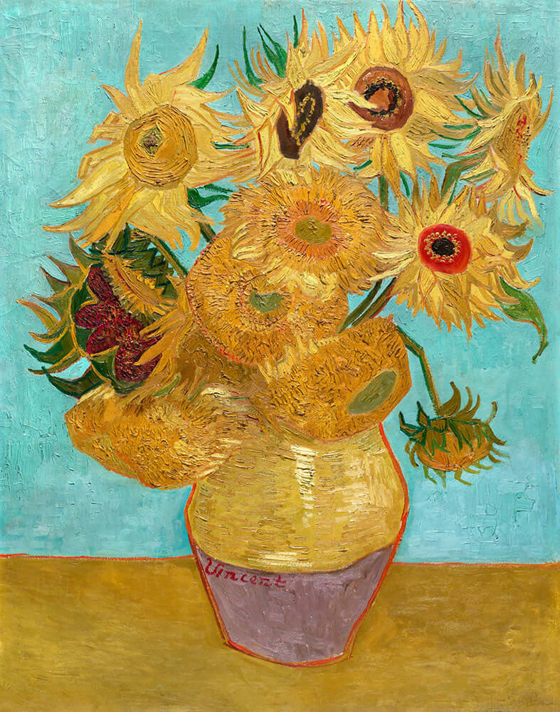 Vase with Twelve Sunflowers by Vincent van Gogh - Art Print - Zapista