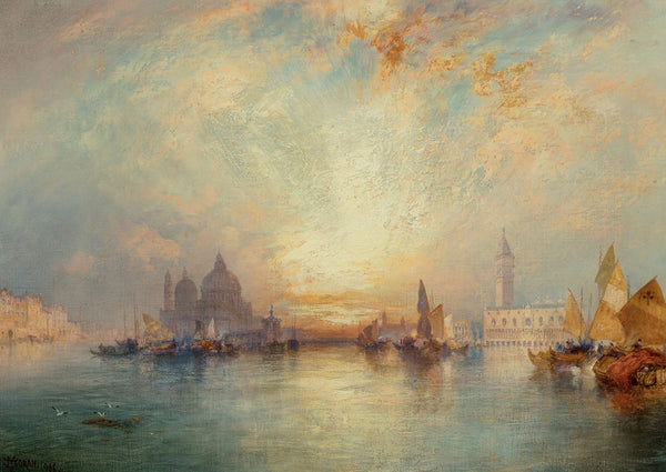 Venetian Scene by Thomas Moran - Art Print - Zapista