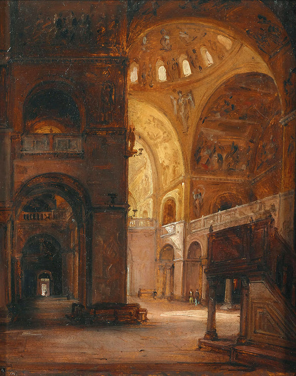 Venice, Interior View of the Basilica di San Marco by Carlo Canella - Art Print - Zapista
