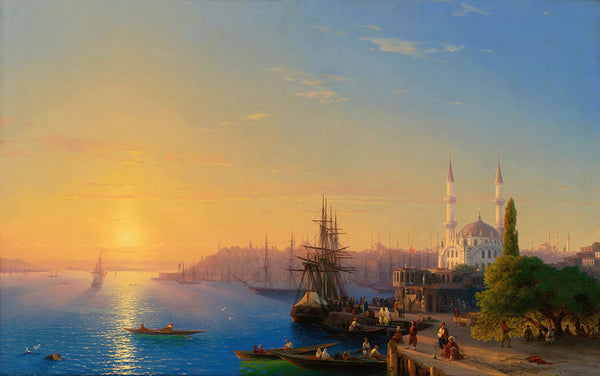 View Of Constantinople And The Bosphorus by Ivan Aivazovsky - Art Print - Zapista