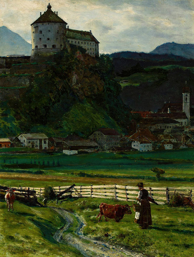 View of the Kufstein Fortress vicinity by Aleksander Gierymski - Art Print - Zapista