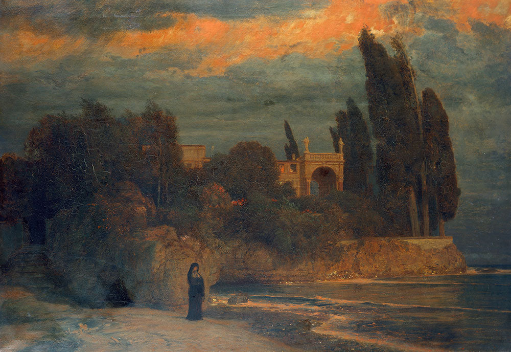 Villa by the Sea by Arnold Bocklin - Art Print - Zapista