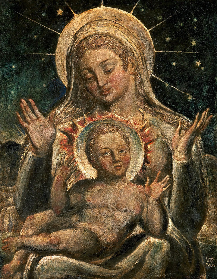 Virgin and Child by William Blake - Art Print - Zapista