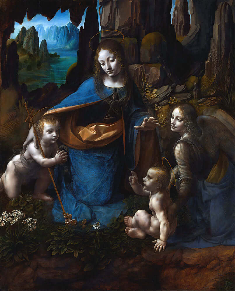 Virgin of the Rocks (London Version) by Leonardo da Vinci - Art Print - Zapista