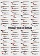 World War II Rifles - Art Print - Zapista