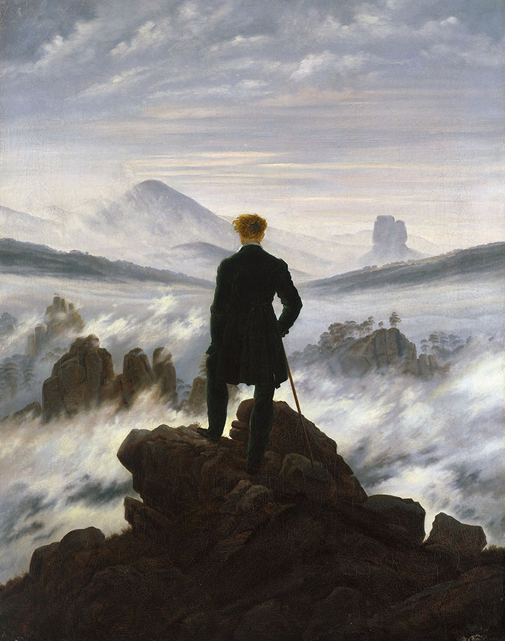 Wanderer above the Sea of Fog by Caspar David Friedrich - Art Print - Zapista