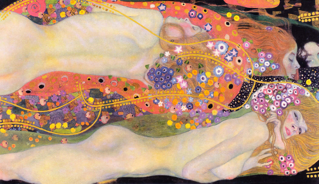 Water Serpents II by Gustav Klimt - Art Print - Zapista