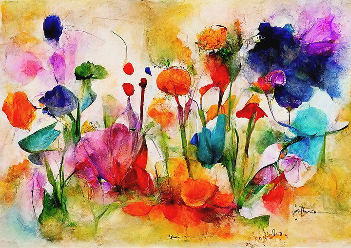 Watercolor Garden - Art Print - Zapista