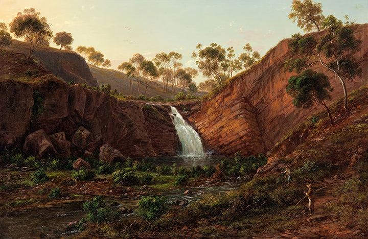 Waterfall on the Clyde River, Tasmania by Eugène von Guérard - Art Print - Zapista