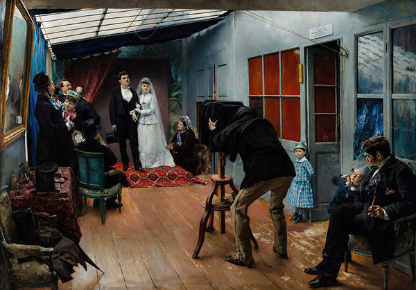 Wedding in the Photographer's Studio by Pascal Dagnan-Bouveret - Art Print - Zapista